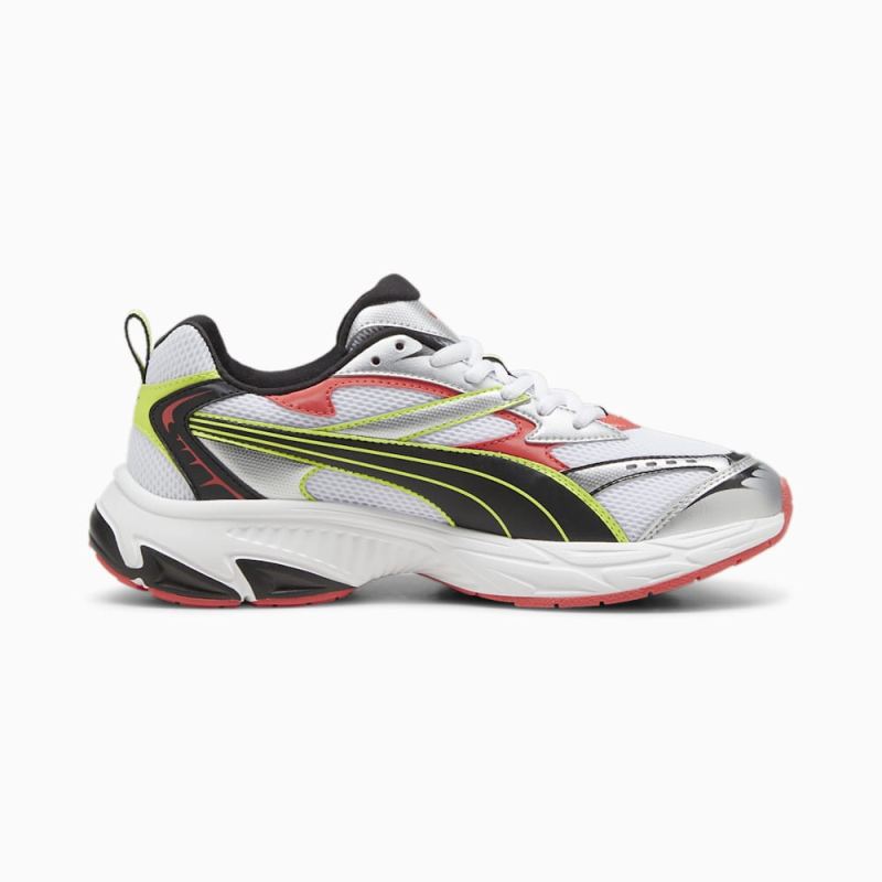 Puma | Women's Morphic Sneakers - White-Active Red-Black