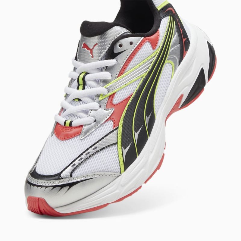 Puma | Women's Morphic Sneakers - White-Active Red-Black