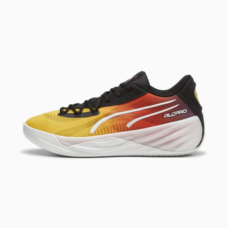 Puma | Men's All-Pro NITRO SHOWTIME Basketball Shoes - Yellow Sizzle-Purple Glimmer