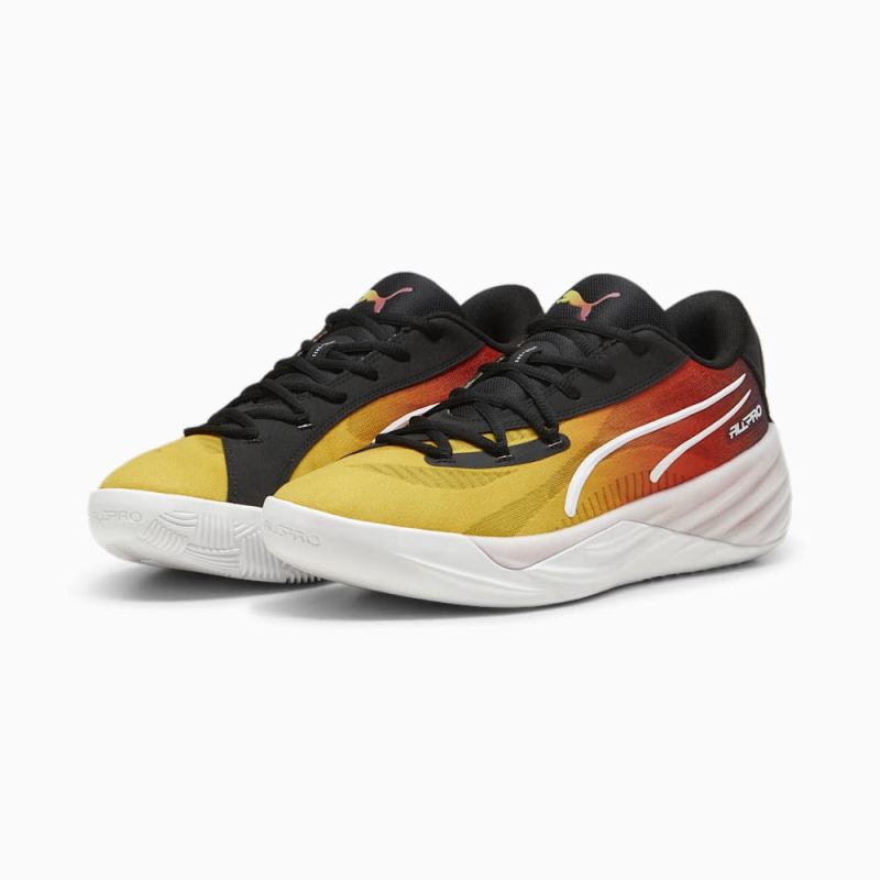 Puma | Men's All-Pro NITRO SHOWTIME Basketball Shoes - Yellow Sizzle-Purple Glimmer