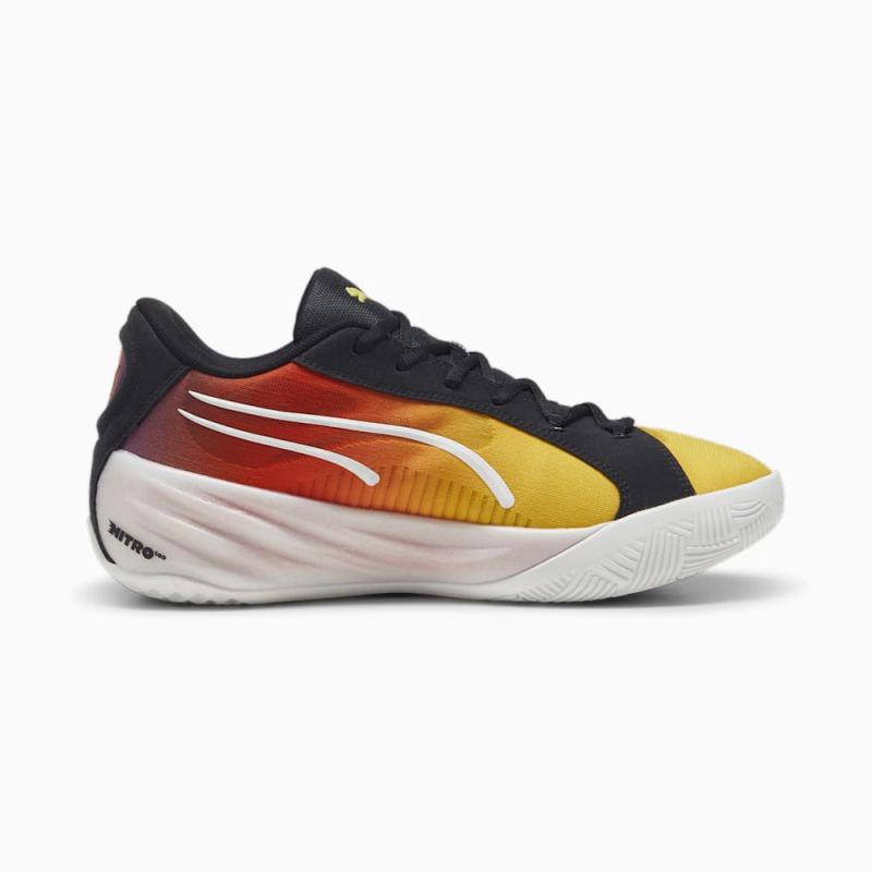 Puma | Men's All-Pro NITRO SHOWTIME Basketball Shoes - Yellow Sizzle-Purple Glimmer