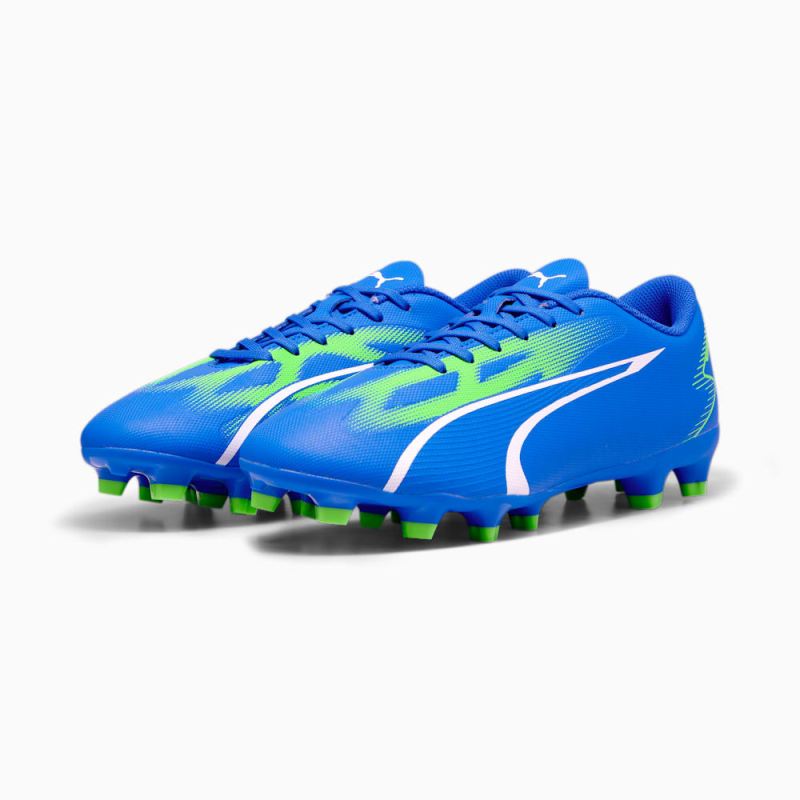 Puma | Men's ULTRA PLAY FG/AG Soccer Cleats - Ultra Blue-White-Pro Green