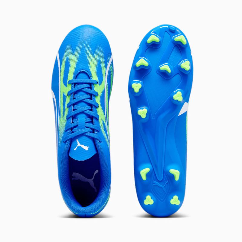 Puma | Men's ULTRA PLAY FG/AG Soccer Cleats - Ultra Blue-White-Pro Green