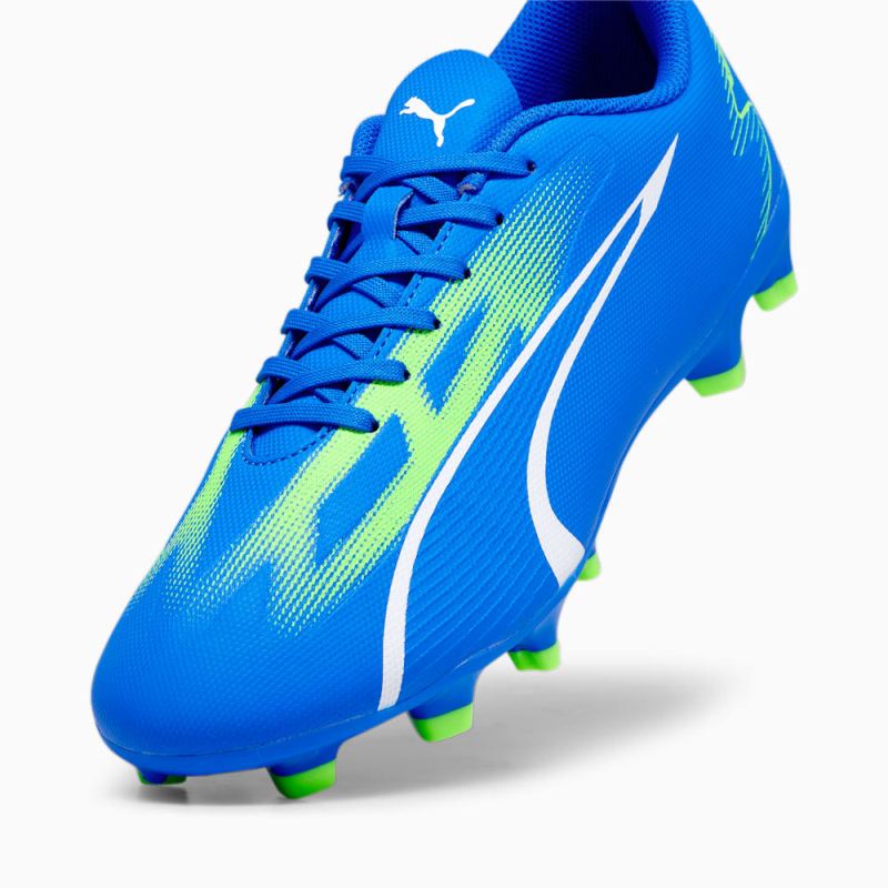 Puma | Men's ULTRA PLAY FG/AG Soccer Cleats - Ultra Blue-White-Pro Green