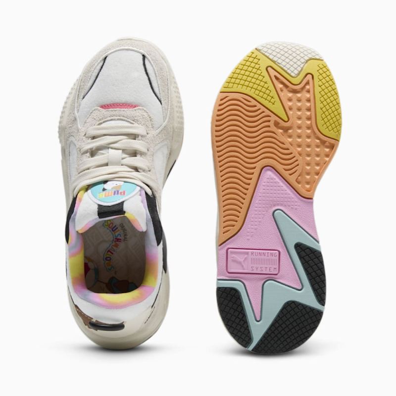 Puma | Women's x SQUISHMALLOWS RS-X Cam Sneakers - Warm White-Alpine Snow-Lemon Meringue