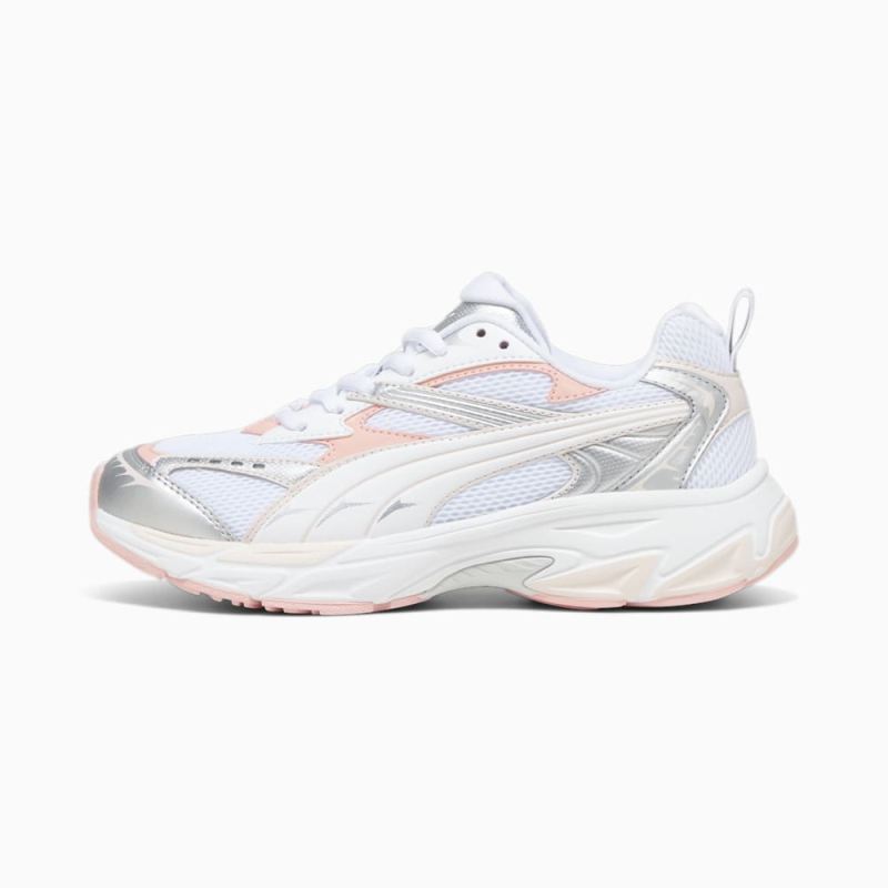 Puma | Women's Morphic Sneakers - White-Peach Smoothie