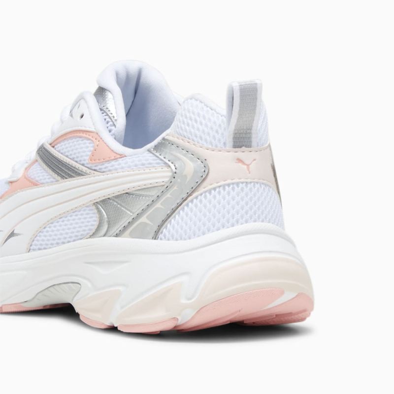 Puma | Women's Morphic Sneakers - White-Peach Smoothie