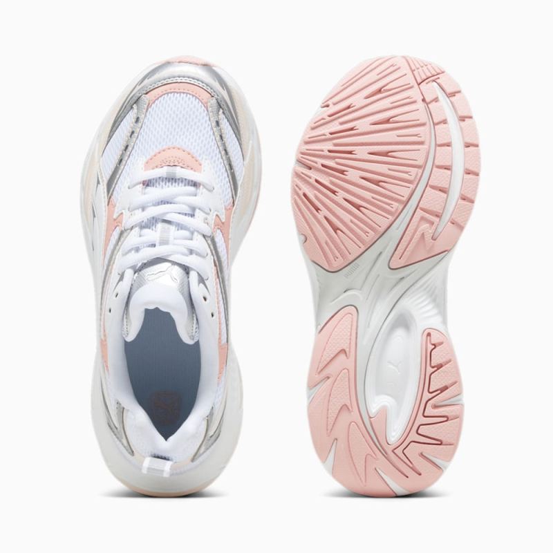 Puma | Women's Morphic Sneakers - White-Peach Smoothie