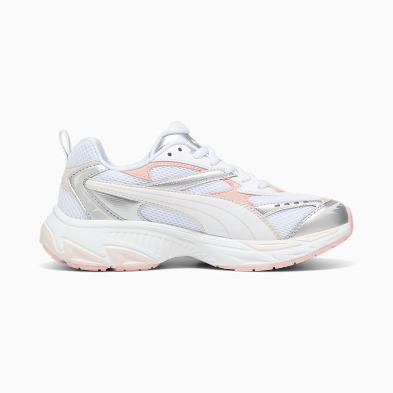 Puma | Women's Morphic Sneakers - White-Peach Smoothie