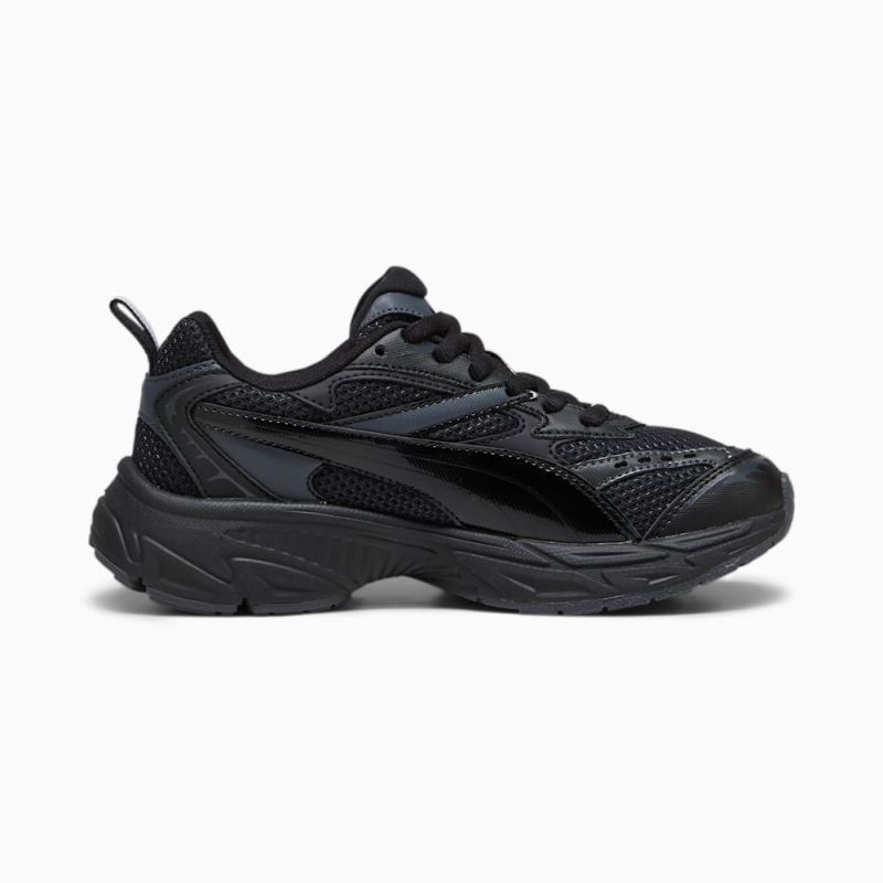 Puma | Girls Morphic Base Big Kids Sneakers - Black-Strong Gray