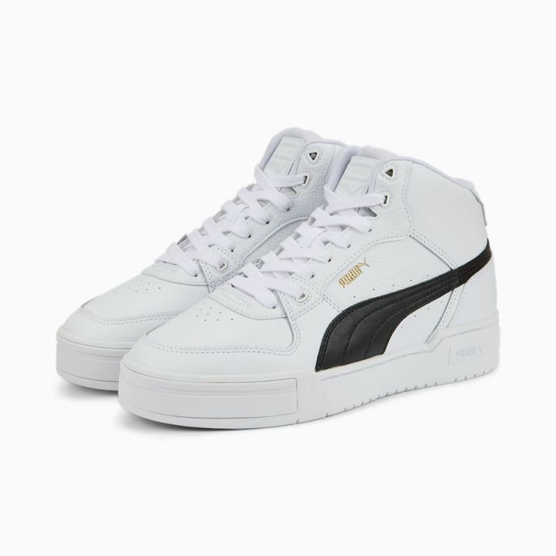 Puma | Women's CA Pro Mid Sneakers - White-Black