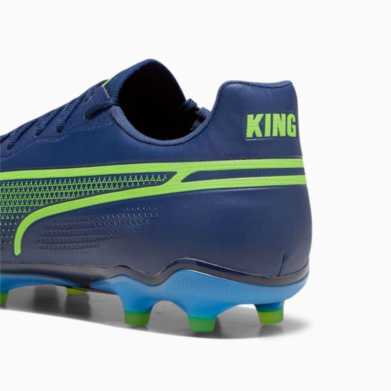 Puma | Men's KING PRO FG/AG Soccer Cleats - Persian Blue-Pro Green-Ultra Blue