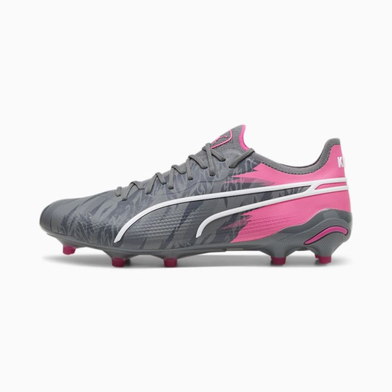 Puma | Men's KING ULTIMATE RUSH FG/AG Soccer Cleats - Cool Dark Gray-Strong Gray-Ravish