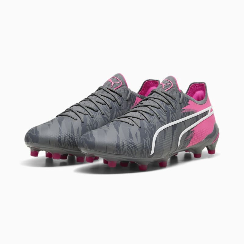 Puma | Men's KING ULTIMATE RUSH FG/AG Soccer Cleats - Cool Dark Gray-Strong Gray-Ravish