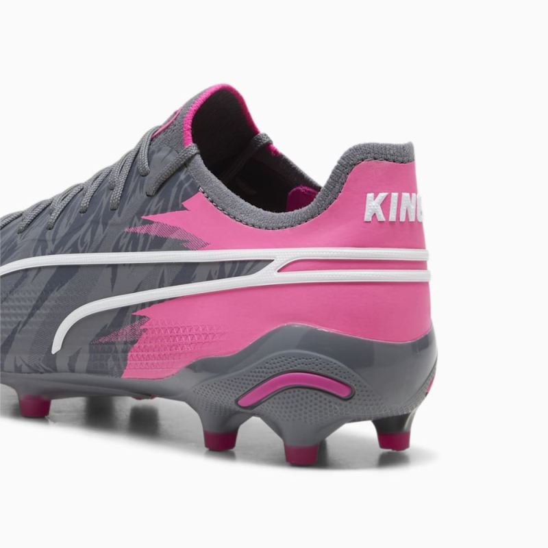 Puma | Men's KING ULTIMATE RUSH FG/AG Soccer Cleats - Cool Dark Gray-Strong Gray-Ravish