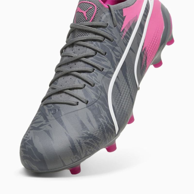 Puma | Men's KING ULTIMATE RUSH FG/AG Soccer Cleats - Cool Dark Gray-Strong Gray-Ravish