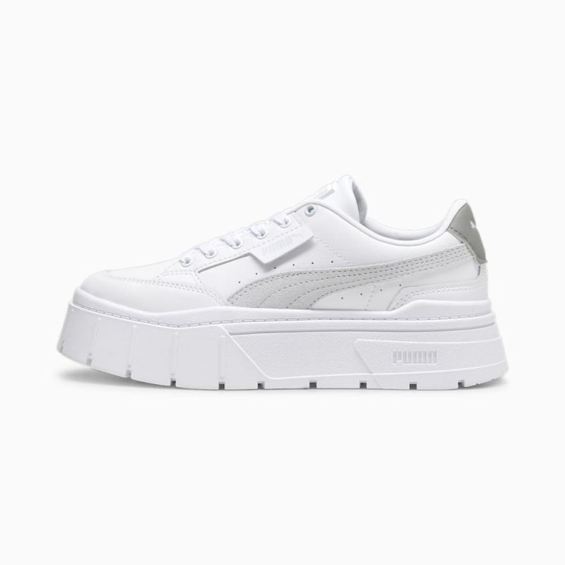 Puma | Women's Mayze Stack Sneakers - White-Stormy Slate