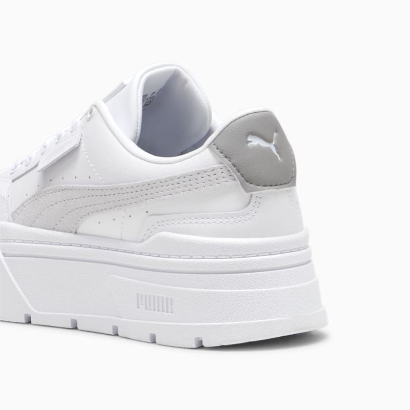 Puma | Women's Mayze Stack Sneakers - White-Stormy Slate