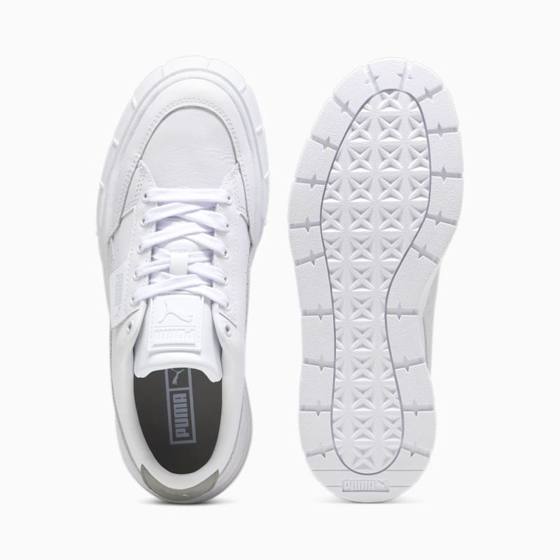 Puma | Women's Mayze Stack Sneakers - White-Stormy Slate