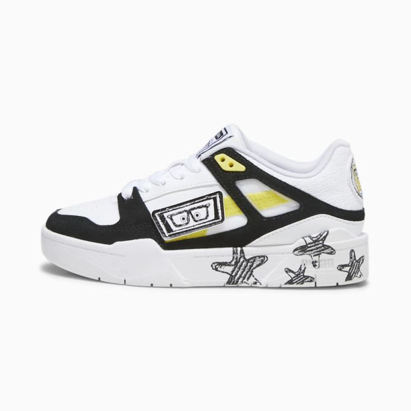 Puma | Boys Puma | Boys x SPONGEBOB SQUAREPANTS Slipstream Big Kids Sneakers - White-Black