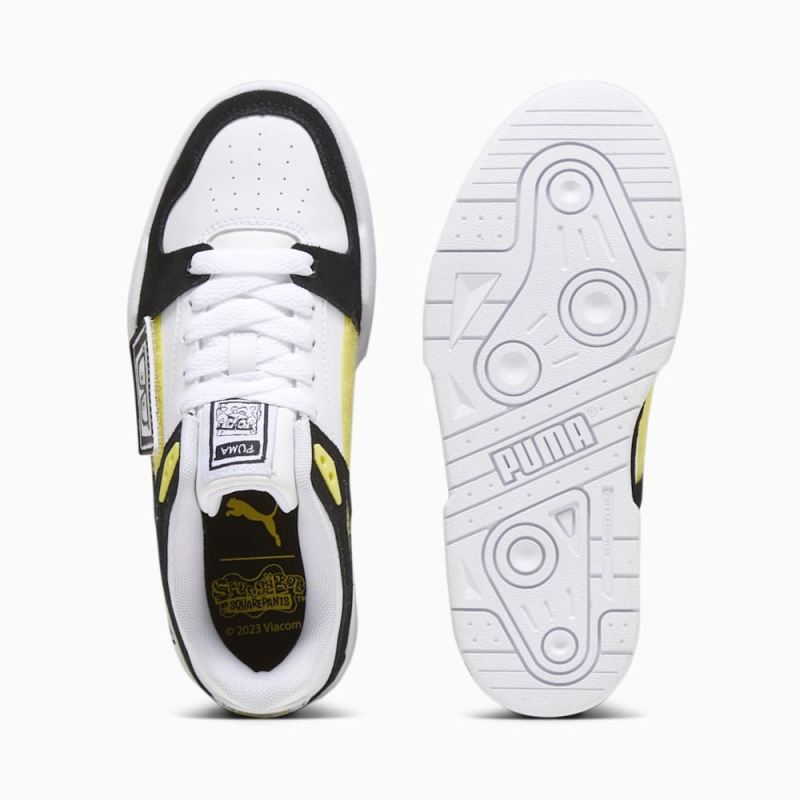 Puma | Boys Puma | Boys x SPONGEBOB SQUAREPANTS Slipstream Big Kids Sneakers - White-Black