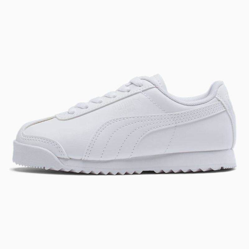 Puma | Boys Roma Basic Little Kids Shoes - White-Gray Violet