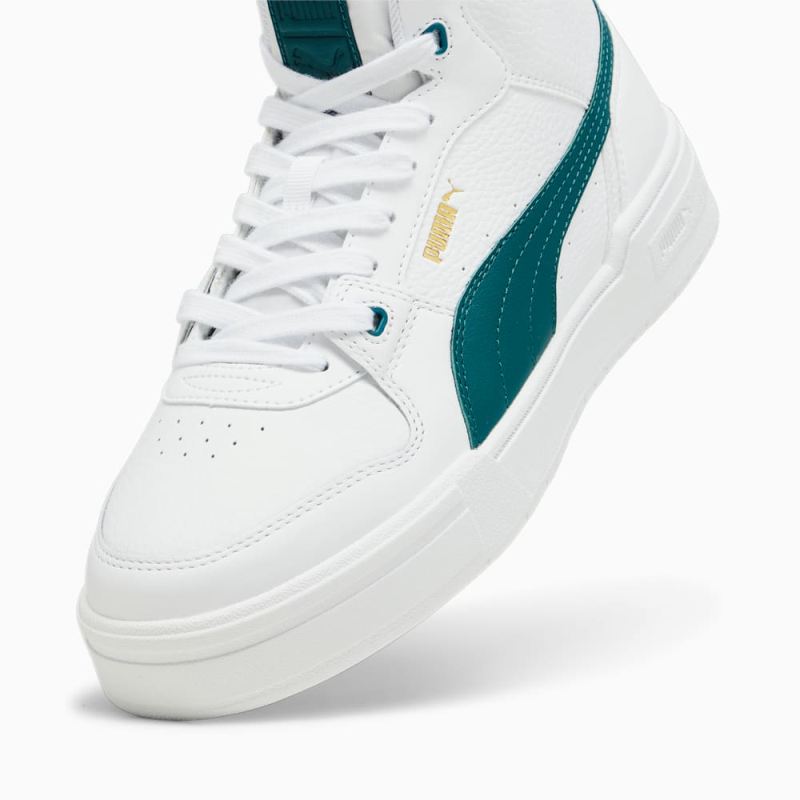 Puma | Men's CA Pro Mid Sneakers - White-Malachite