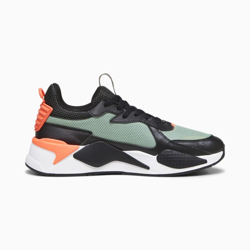 Puma | Men's Mercedes AMG-Petronas F1 RS-X Motorsport Shoes - Black-Dusty Green-Neon Sun