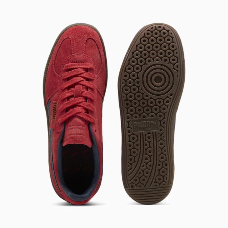 Puma | Men's Palermo Sneakers - Club Red-Club Navy