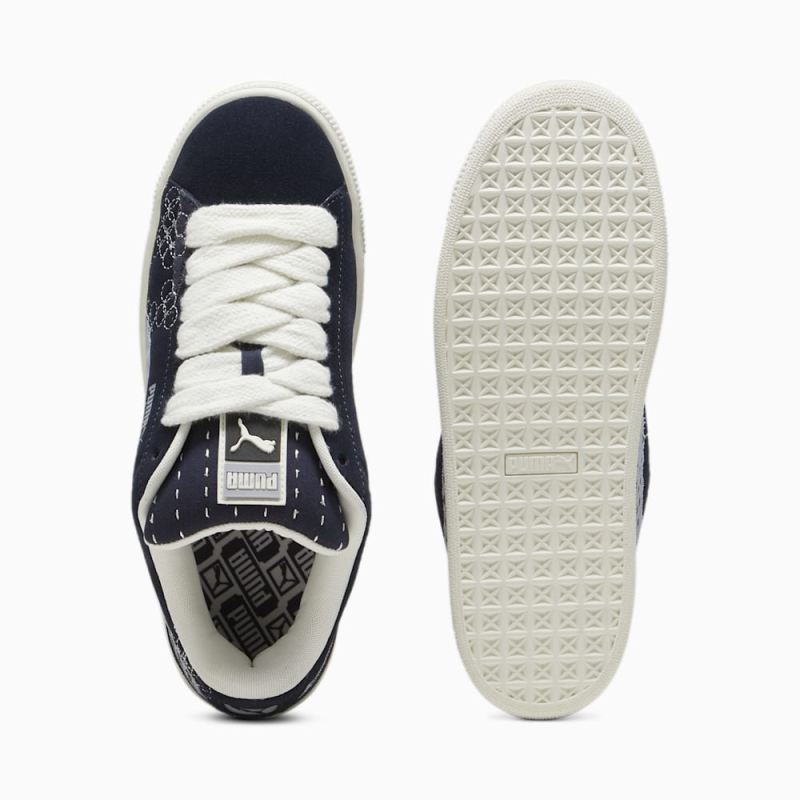 Puma | Men's Suede XL Skate Sneakers - New Navy-Vapor Gray