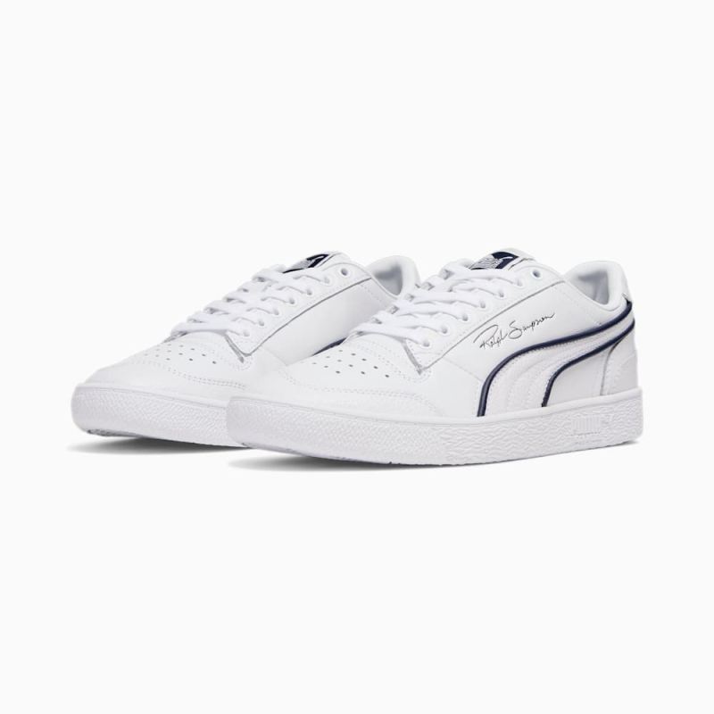 Puma | Men's x TMC Ralph Sampson All Star Sneakers - White-Navy-Silver