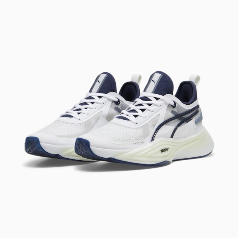 Puma | Men's PWR NITRO Squared Training Shoes - White-Club Navy