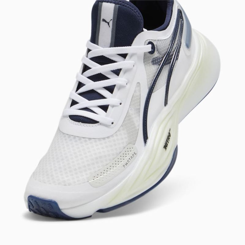 Puma | Men's PWR NITRO Squared Training Shoes - White-Club Navy