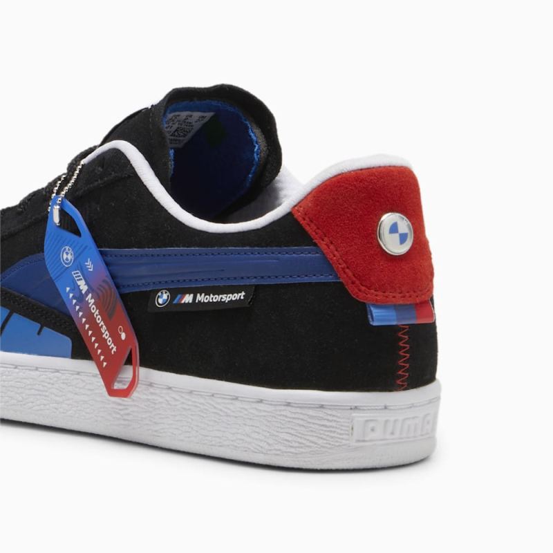 Puma | Men's BMW M Motorsport Suede Sneakers - Black-Cool Cobalt