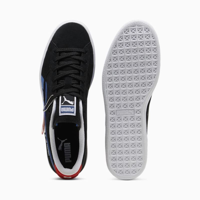 Puma | Men's BMW M Motorsport Suede Sneakers - Black-Cool Cobalt