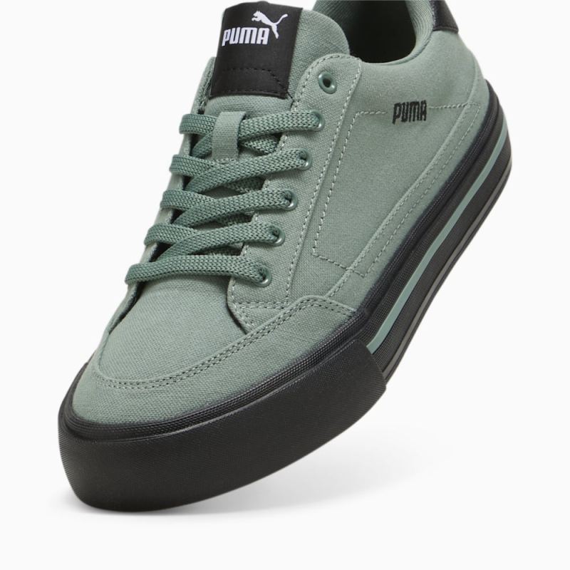 Puma | Men's Court Classic Vulc Unisex Sneakers - Eucalyptus-Black-White