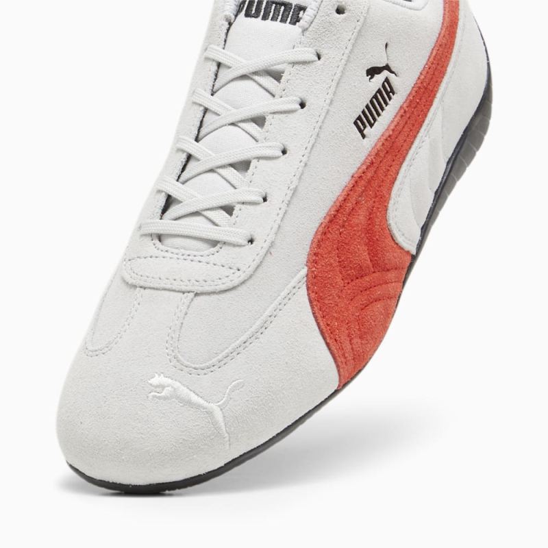 Puma | Men's Speedcat Shield SD Driving Shoes - Ash Gray-For All Time Red-Black