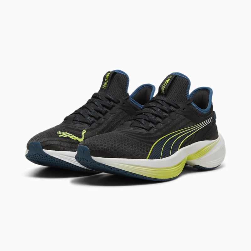 Puma | Men's Conduct Pro Running Shoe - Black-Ocean Tropic-Feather Gray