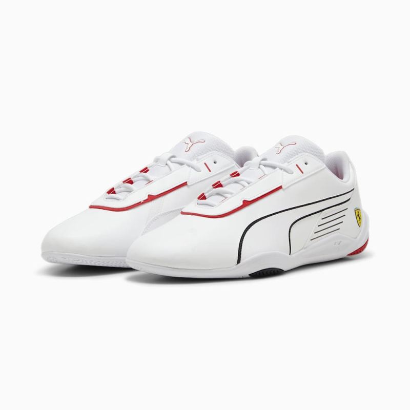 Puma | Men's Ferrari R-Cat Machina Sneakers - White-Rosso Corsa