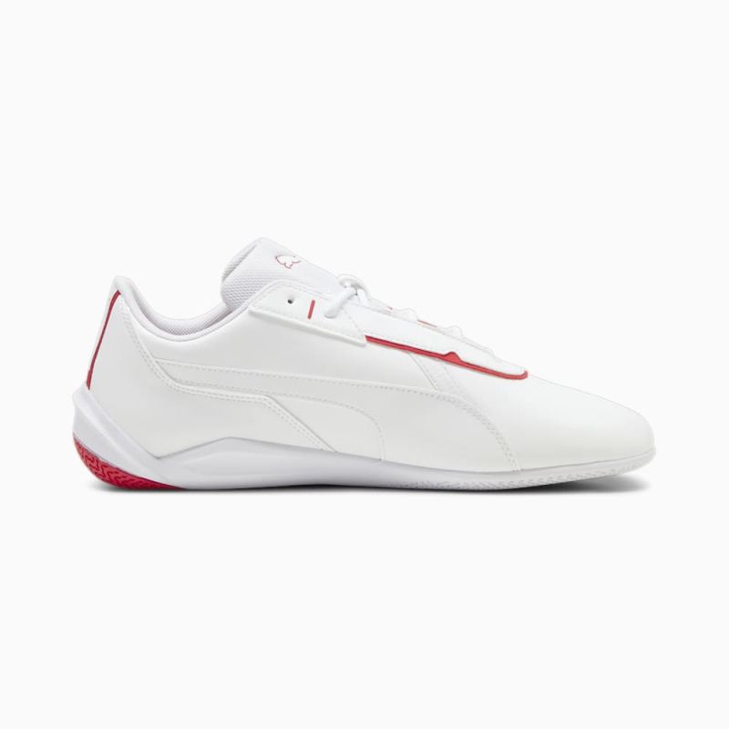 Puma | Men's Ferrari R-Cat Machina Sneakers - White-Rosso Corsa