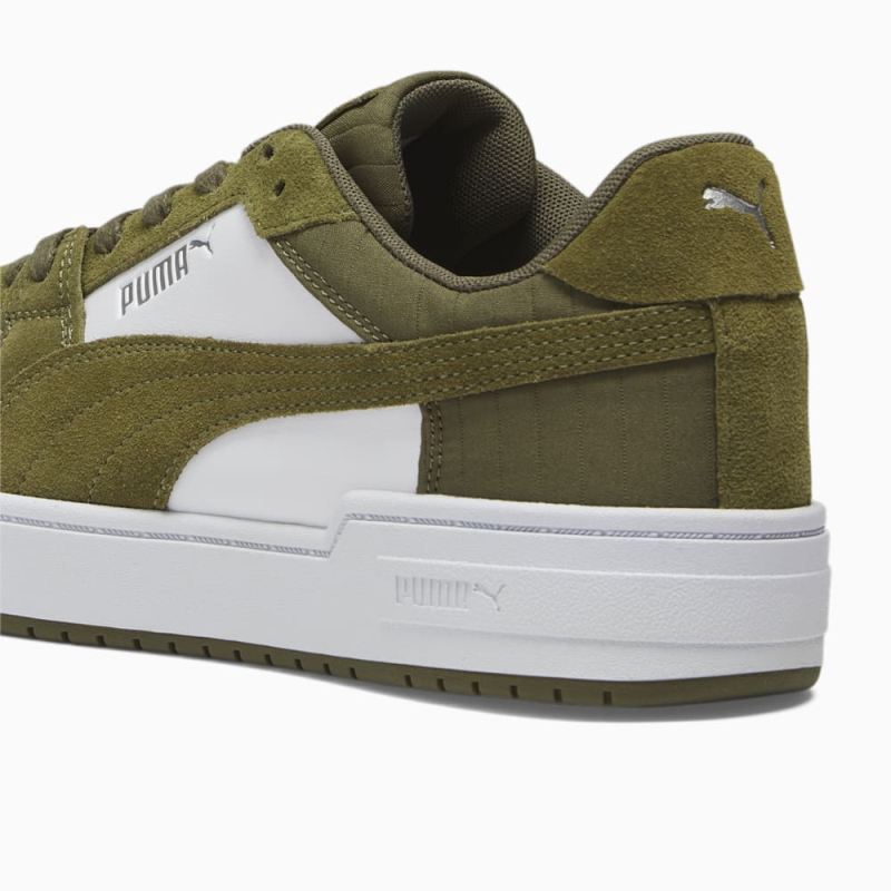 Puma | Men's CA Pro Quilt Sneakers - White-Olive Drab