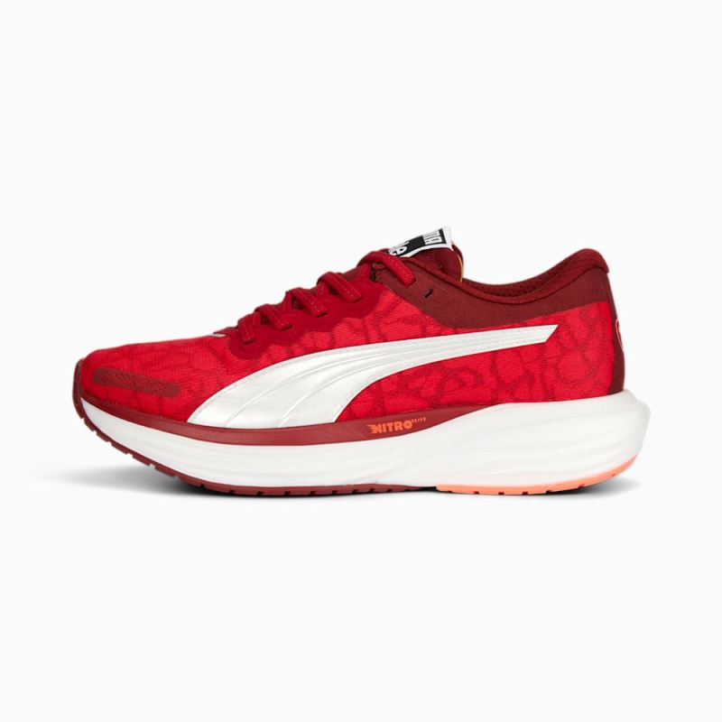 Puma | Women's x CIELE Deviate NITRO 2 Running Shoes - Vibrant Red