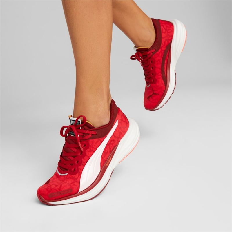 Puma | Women's x CIELE Deviate NITRO 2 Running Shoes - Vibrant Red