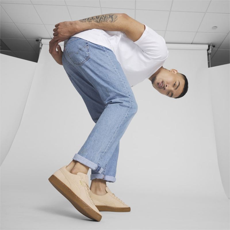 Puma | Men's Suede Gum Sneakers - Pebble-Gum