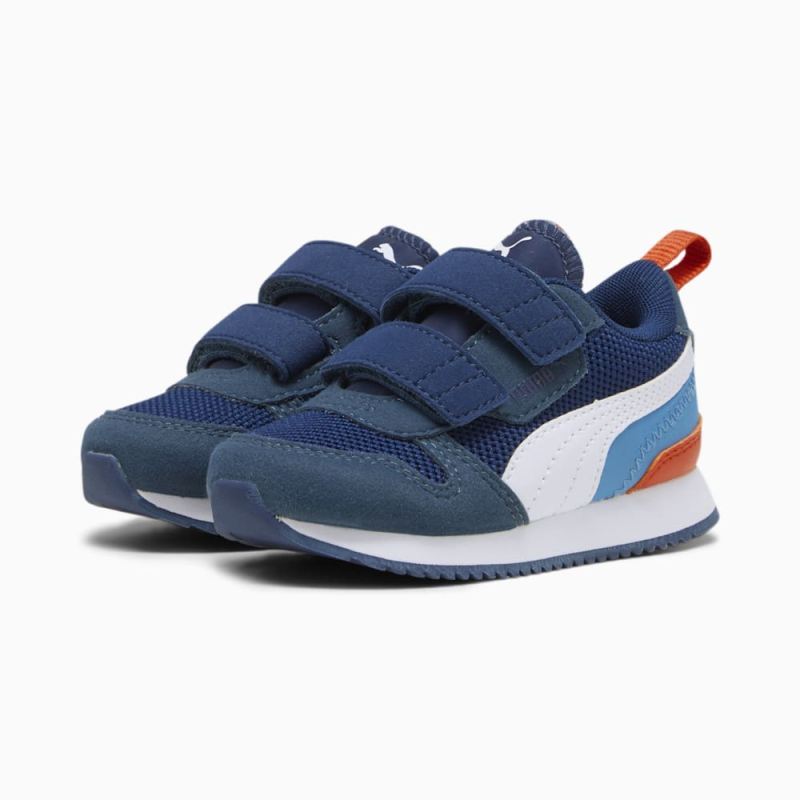 Puma | Boys Puma | Boys R78 Toddler Shoes - Persian Blue-White-Inky Blue-Regal Blue