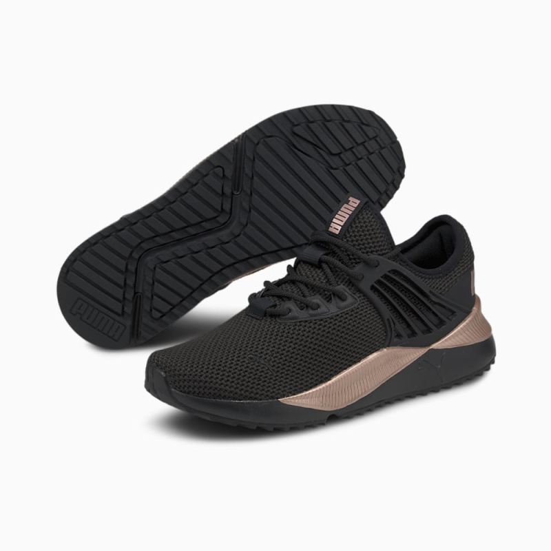 Puma | Women's Pacer Future Lux Sneakers - Black-Rose Gold