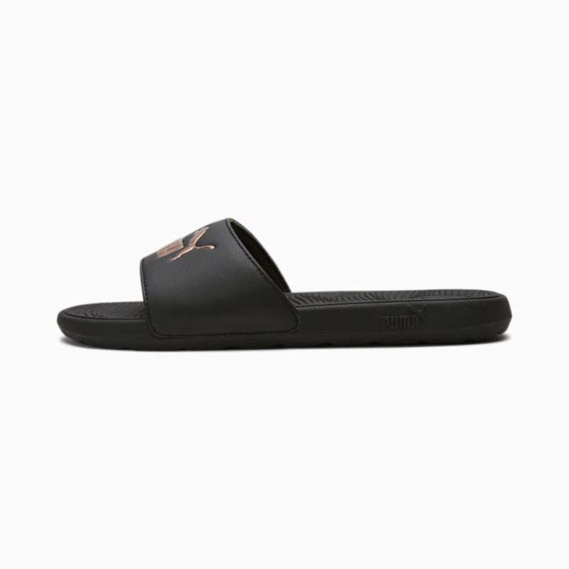 Puma | Women's Cool Cat 2.0 Slides - Black-Rose Gold