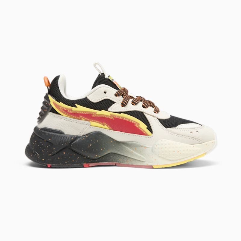 Puma | Girls Puma | Girls x CHEETOS RS-X FH Big Kids Sneakers - Warm White-Black-Yellow Blaze-Rickie Orange