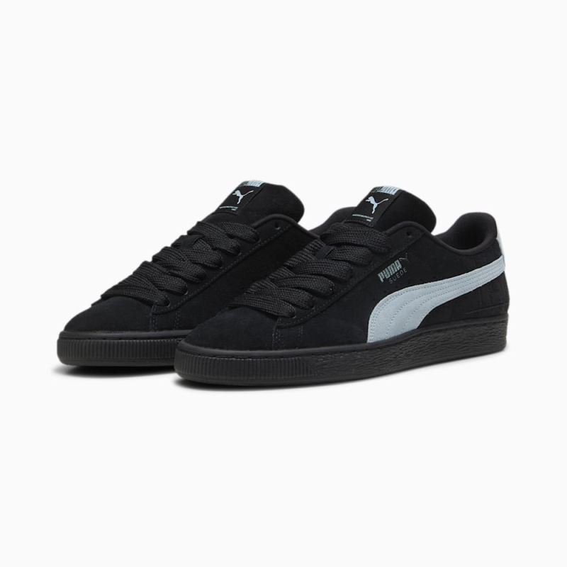 Puma | Men's Suede Brand Love II Sneakers - Black-Turquoise Surf