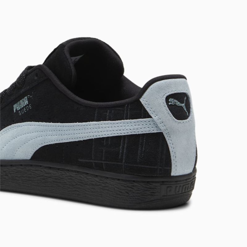 Puma | Men's Suede Brand Love II Sneakers - Black-Turquoise Surf